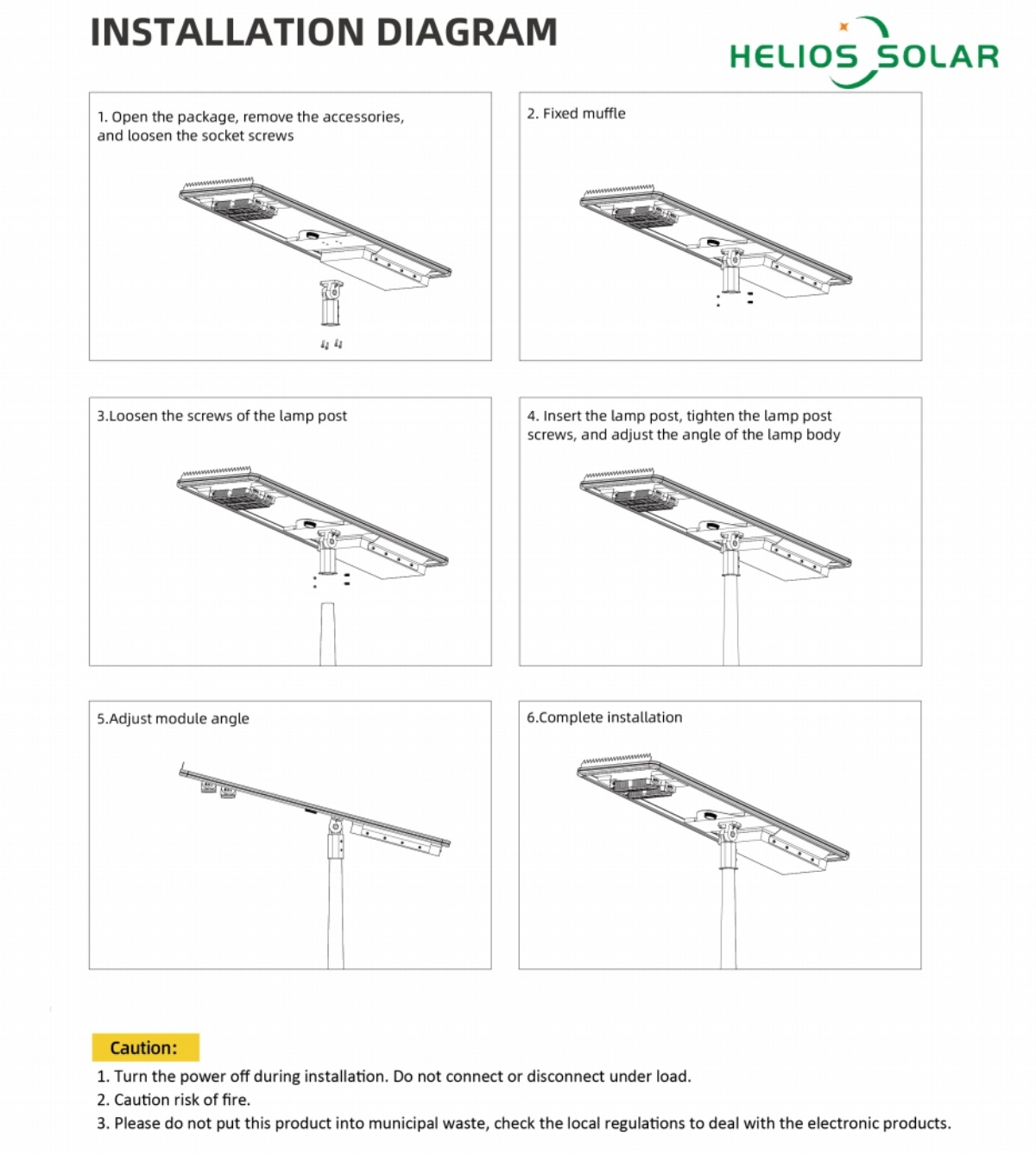 30W-150W All In One Solar Street Light With Bird Arresters