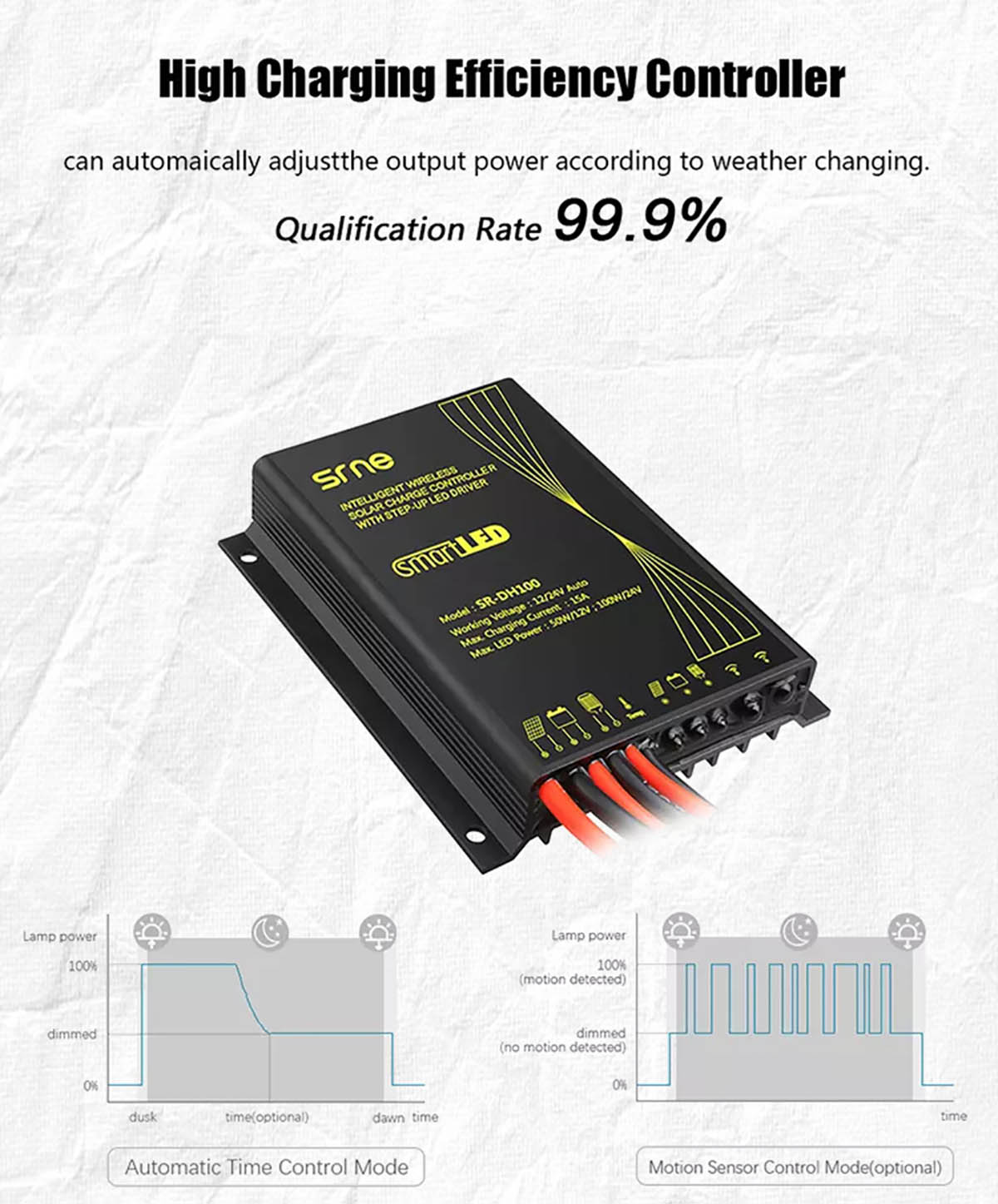 Split Solar Street Light with Buried GEL Battery